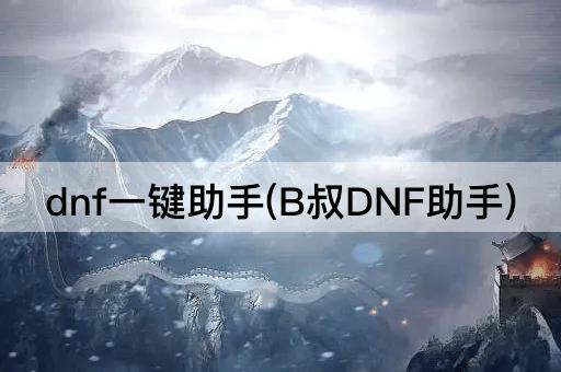 dnf一键助手(B叔DNF助手)