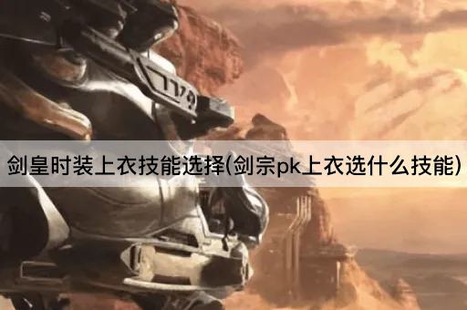 剑皇时装上衣技能选择(剑宗pk上衣选什么技能)