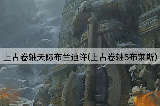 上古卷轴天际布兰迪许(上古卷轴5布莱斯)
