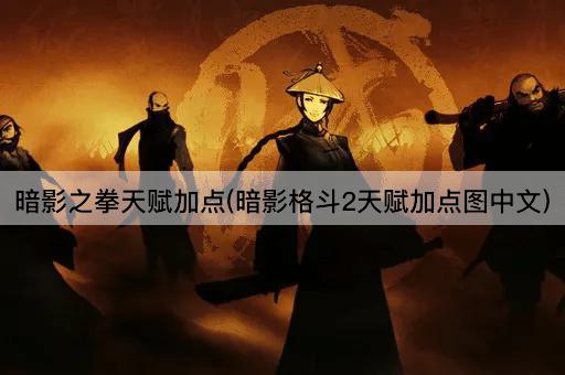 暗影之拳天赋加点(暗影格斗2天赋加点图中文)