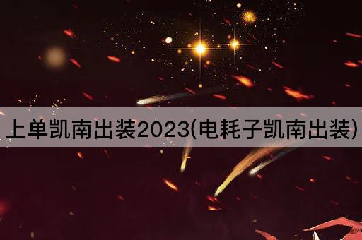 上单凯南出装2023(电耗子凯南出装)