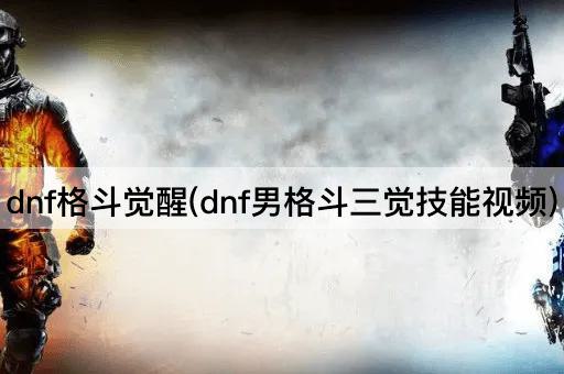 dnf格斗觉醒(dnf男格斗三觉技能视频)